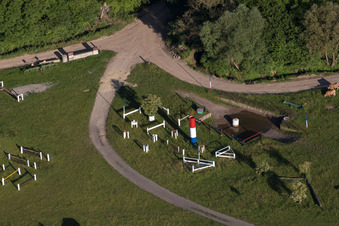 Haras de la Neée in Neewiller-près-Lauterbourg in the state Bas-Rhin, France out of the air
