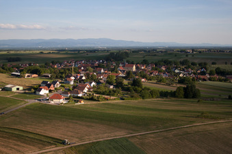Oberlauterbach in the state Bas-Rhin, France out of the air