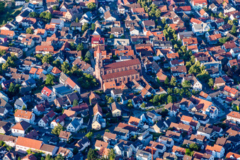 Church building St. Ulrich in the village of in the district Moersch in Rheinstetten in the state Baden-Wurttemberg, Germany