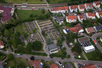Cemetery in the district Spielberg in Karlsbad in the state Baden-Wuerttemberg, Germany