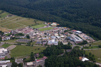 Liebigweg industrial area in the district Conweiler in Straubenhardt in the state Baden-Wuerttemberg, Germany