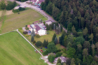 Complex of the hotel building Landhotel Adlerhof in Schwann in the state Baden-Wurttemberg, Germany