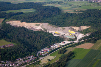 Landfill and quarry in the district Sulz am Eck in Wildberg in the state Baden-Wuerttemberg, Germany