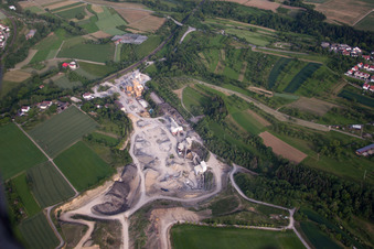 SWB gravel works in the district Haslach in Herrenberg in the state Baden-Wuerttemberg, Germany