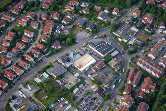 Car dealership Weber in Herrenberg in the state Baden-Wuerttemberg, Germany
