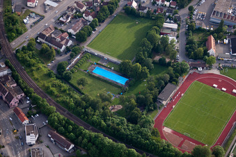 Sports grounds and football pitch VfL Center Herrenberg in Herrenberg in the state Baden-Wurttemberg