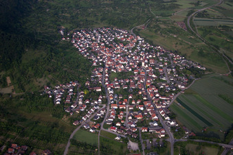 Aerial view of District Kayh in Herrenberg in the state Baden-Wuerttemberg, Germany