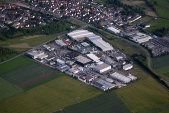 Hagenring industrial area in the district Altingen in Ammerbuch in the state Baden-Wuerttemberg, Germany