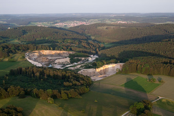 Quarry Sonnenbühl-Genkingen in the district Genkingen in Sonnenbühl in the state Baden-Wuerttemberg, Germany