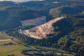 Quarry Blaubeuren-Altental in the district Gerhausen in Blaubeuren in the state Baden-Wuerttemberg, Germany