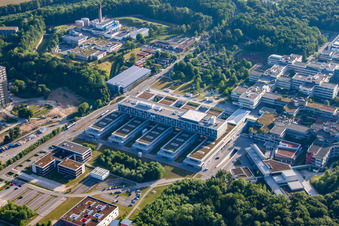Hospital grounds of the Clinic Universitaetsklinikum Ulm in Ulm in the state Baden-Wurttemberg, Germany