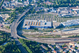 IKEA in the district Weststadt in Ulm in the state Baden-Wuerttemberg, Germany