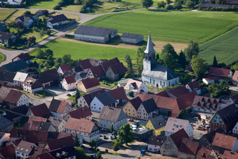 St. Gallus in the district Feldstetten in Laichingen in the state Baden-Wuerttemberg, Germany