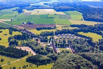 Court settlement, New settlement in the district Breithülen in Heroldstatt in the state Baden-Wuerttemberg, Germany