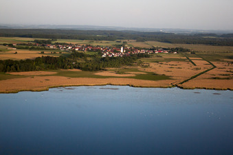 Town View of the streets and houses of the residential areas in the district Kappel in Alleshausen in the state Baden-Wurttemberg
