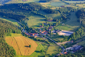 Marbach State Stud (ecological management) in the district Marbach an der Lauter in Gomadingen in the state Baden-Wuerttemberg, Germany