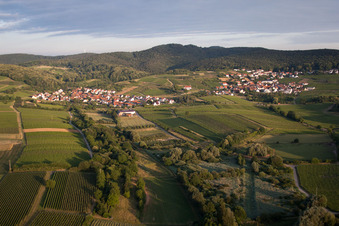 Local area and surroundings on the edge of the Haardt in the district Gleishorbach in Gleiszellen-Gleishorbach in the state Rhineland-Palatinate, Germany