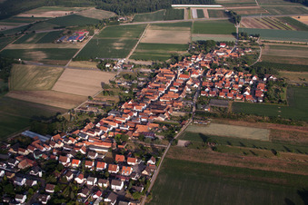 Erlenbach bei Kandel in the state Rhineland-Palatinate, Germany out of the air