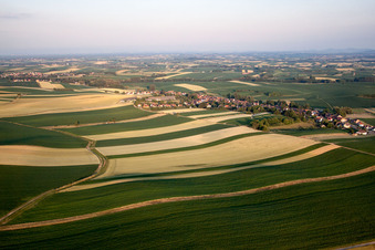 Drone recording of Siegen in the state Bas-Rhin, France
