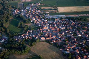 Niederrœdern in the state Bas-Rhin, France from the plane