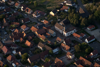 Aerial photograpy of Forstfeld in the state Bas-Rhin, France