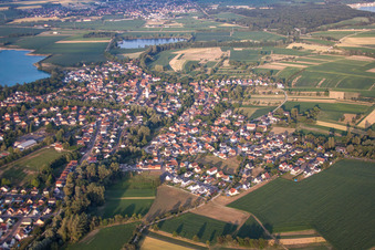Drone image of Offendorf in the state Bas-Rhin, France