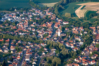 Church building in the village of in Offendorf in Grand Est, France