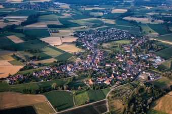 District Diersheim in Rheinau in the state Baden-Wuerttemberg, Germany from above