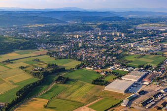 City view from the northwest in Lahr in the state Baden-Wuerttemberg, Germany