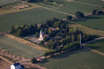 Church building outside of Mahlberg in the state Baden-Wurttemberg, Germany