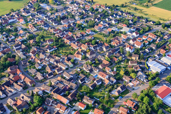 Main Street x Castle Street in the district Orschweier in Mahlberg in the state Baden-Wuerttemberg, Germany