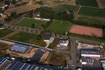Aerial photograpy of Herbolzheim in the state Baden-Wuerttemberg, Germany