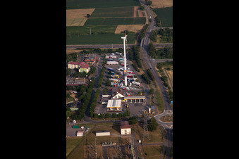Motorway service area of Shell Autohof Herbolzheim der Rasthof GmbH on the edge of the course of BAB highway A5 in Herbolzheim in the state Baden-Wurttemberg, Germany