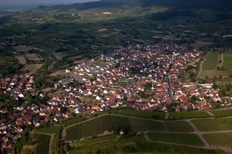 Eichstetten am Kaiserstuhl in the state Baden-Wuerttemberg, Germany out of the air