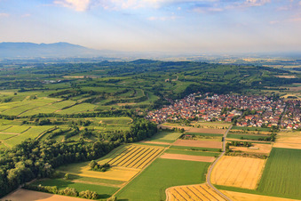 View from the north in Merdingen in the state Baden-Wuerttemberg, Germany