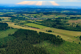Runway of the Hoherodskopf gliding site in the district Breungeshain in Schotten in the state Hesse, Germany