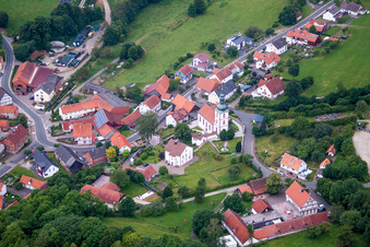 Church building in the village of in the district Kleinsassen in Hofbieber in the state Hesse, Germany
