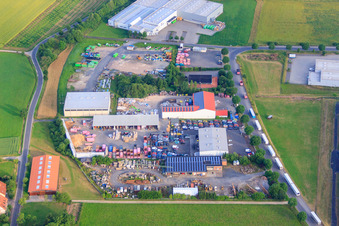 Böcklerstraße industrial estate with KNETTENBRECH + GURDULIC Entsorgung GmbH and Autoteile Dorschel GmbH in the district Besges in Fulda in the state Hesse, Germany