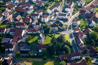 Church building of St. Martin in the village of in Udenhain in the state Hesse, Germany