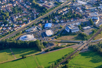 Lagerhausstraße commercial area with tegut... good food and VR Bank Main-Kinzig-Büdingen eG branch Altenhaßlau in the district Altenhaßlau in Linsengericht in the state Hesse, Germany