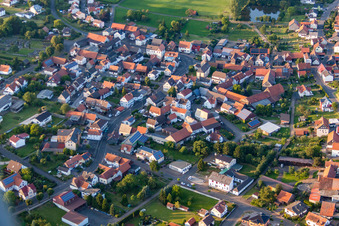 Aerial view of District Wenings in Gedern in the state Hesse, Germany