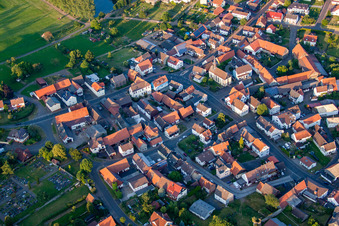 Aerial photograpy of District Wenings in Gedern in the state Hesse, Germany