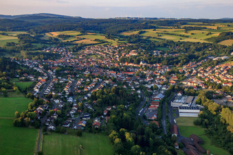 View of the town from the west in Gedern in the state Hesse, Germany