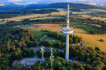 Aerial photograpy of Hoherodskopf summer toboggan run in the district Breungeshain in Schotten in the state Hesse, Germany