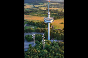 Transmission mast on the Hoherodskopf in the district Breungeshain in Schotten in the state Hesse, Germany
