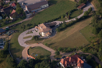 Aerial photograpy of Oberleichtersbach in the state Bavaria, Germany