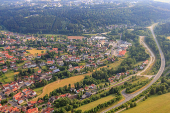 Bischofsheimer Street in Wildflecken in the state Bavaria, Germany