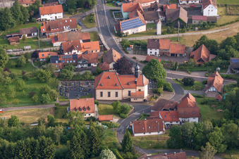 Church building of the catholic community in Wildflecken in the state Bavaria, Germany