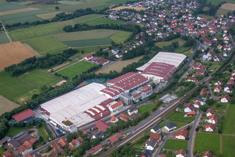 Building and production halls on the premises of Foerstina-Sprudel Mineral- and Heilquelle in Eichenzell in the state Hesse, Germany
