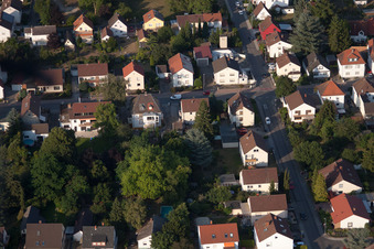 District Dannstadt in Dannstadt-Schauernheim in the state Rhineland-Palatinate, Germany out of the air